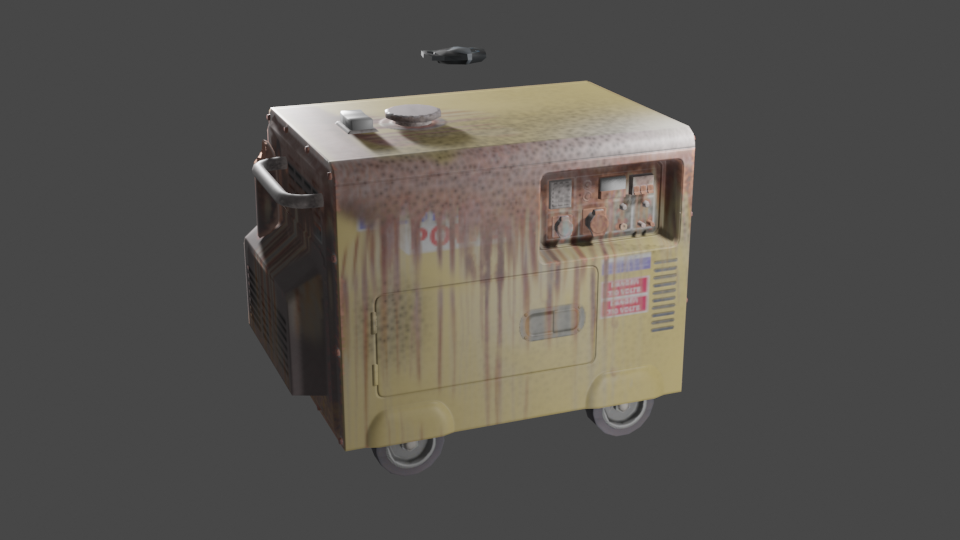 RUSTED GENERATOR (LOW-POLY)  preview image 1